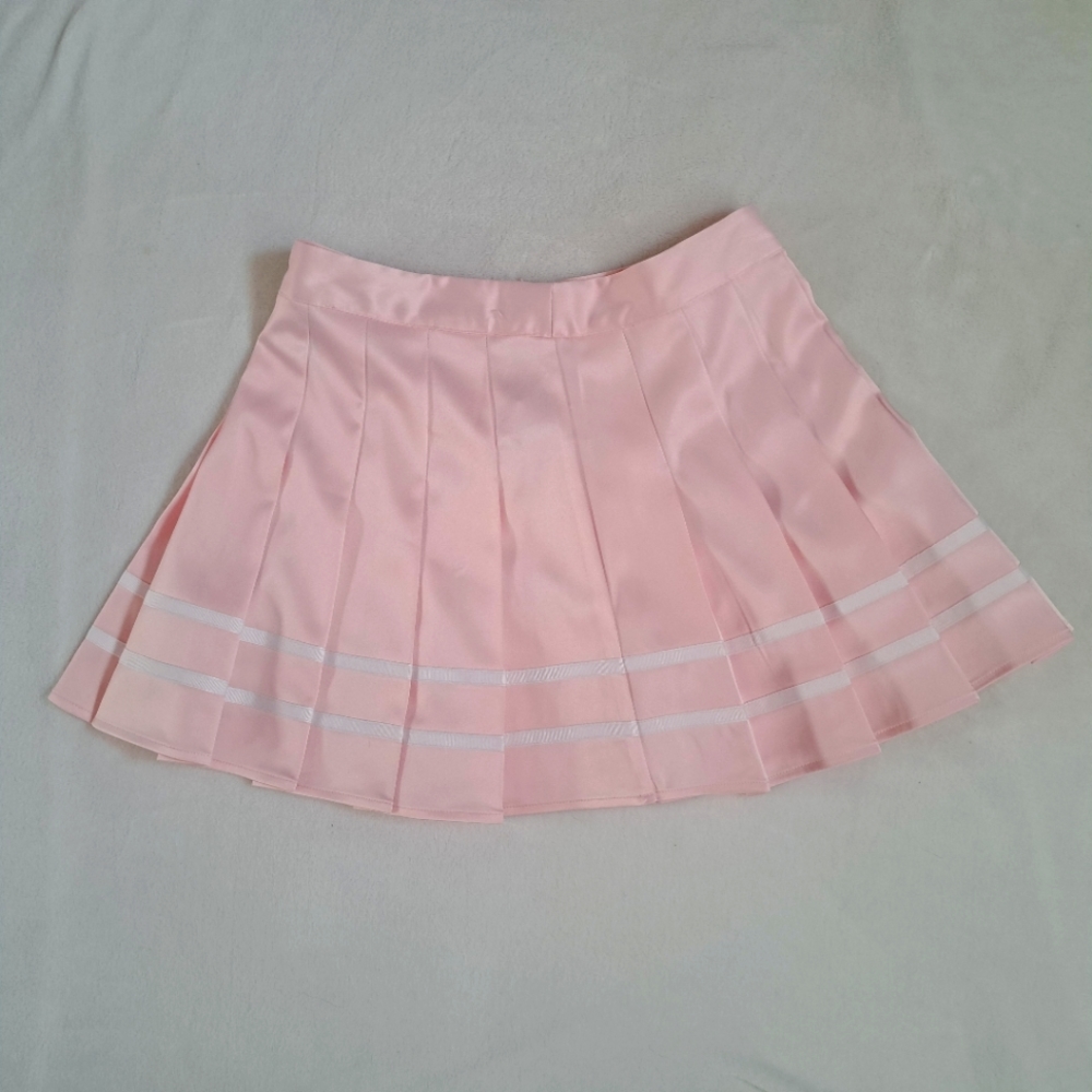 Pink Pleated Skirt